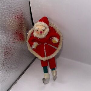 Vintage Christmas ice skater ornament Made in Japan
